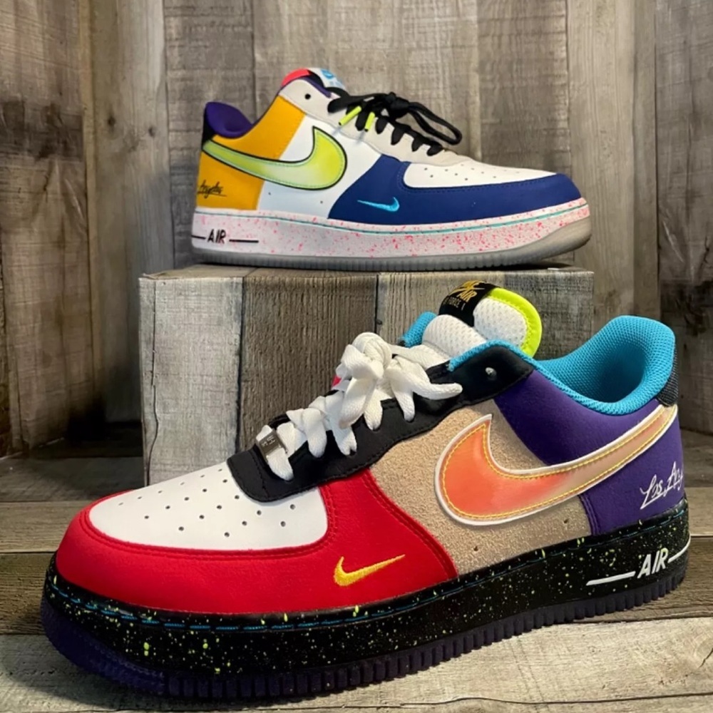 Nike Air Force (1) Autentic 100% What the L.A.(CT1117-100)Casual - Picture 3 of 7